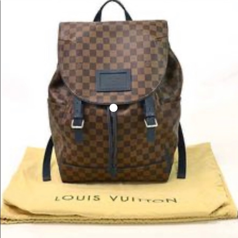 Louis Vuitton Damier Ebene Canvas Runner Backpack